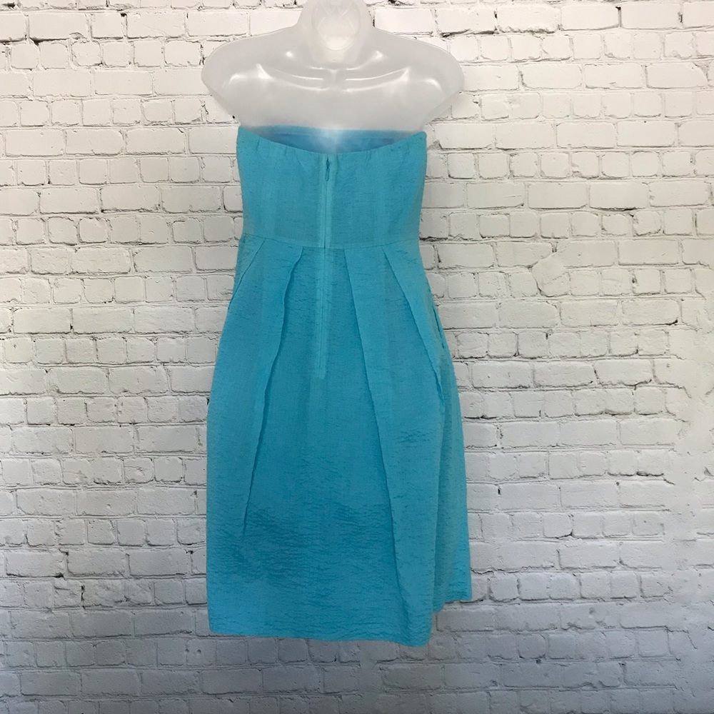 J. Crew Seersucker strapless dress - Picture 3 of 7